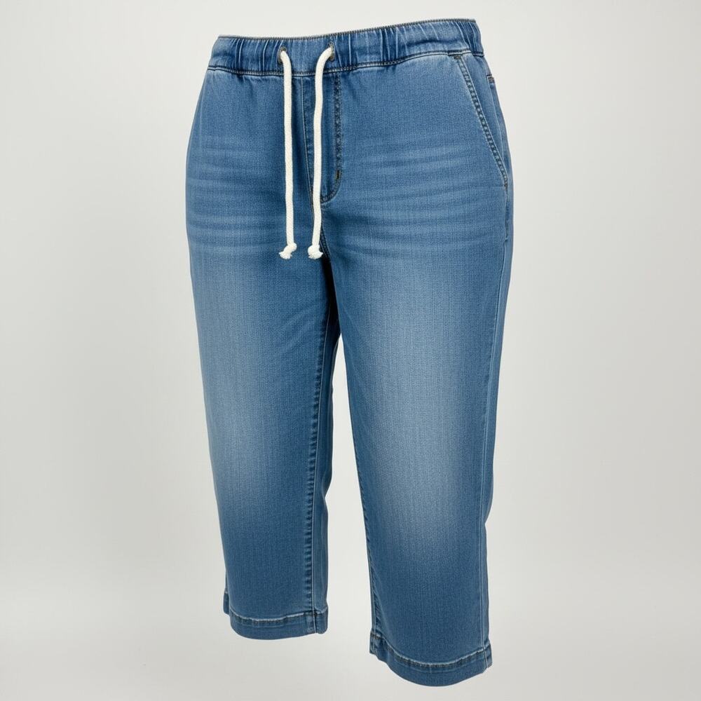 Torrid Stretch Drawstring Waist Capri Jeans Size 2